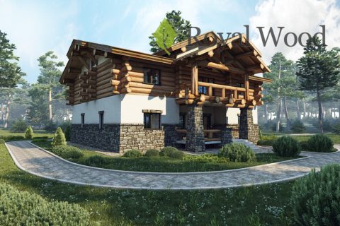 Проект деревянного дома в стиле шале «Савона» — 200м²