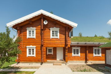 Деревянные дома из лафета, норвежская рубка