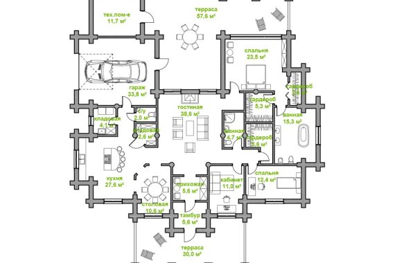 dom 222.5m2 plan1