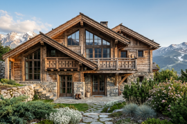 Проект гостевого дома в стиле альпийского шале для Франции – Chalet 3 – 120m2