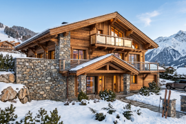 Проект гостевого дома в стиле альпийского шале для Франции Chalet 4 -135m2